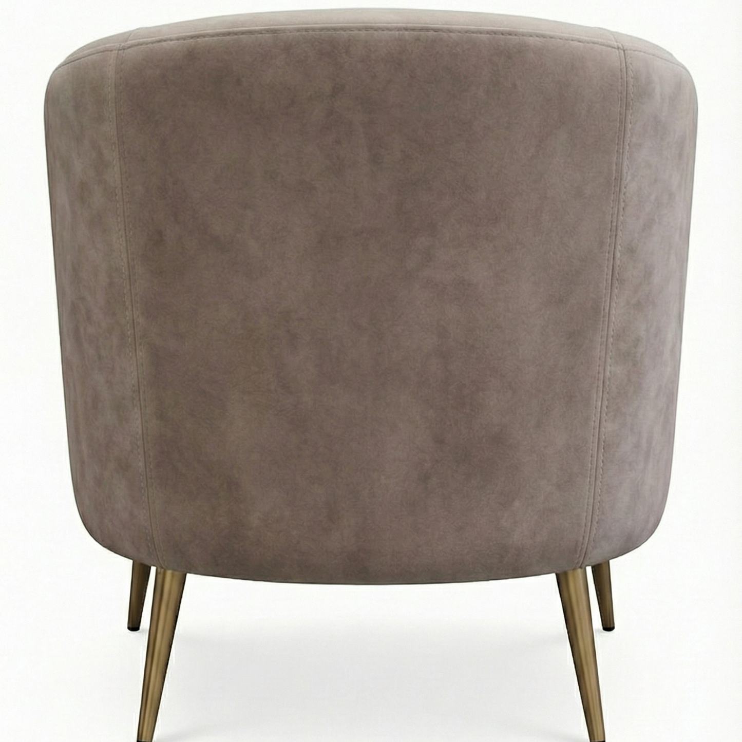 Premium Beige & Grey Upholstered Accent Chair with Cushion & Gold Metal Legs – 28” Modern Lounge Chair